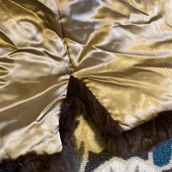 Women's Brown Real Rabbit Fur Jacket - Classic Cozy Coat - Picture 13 of 16